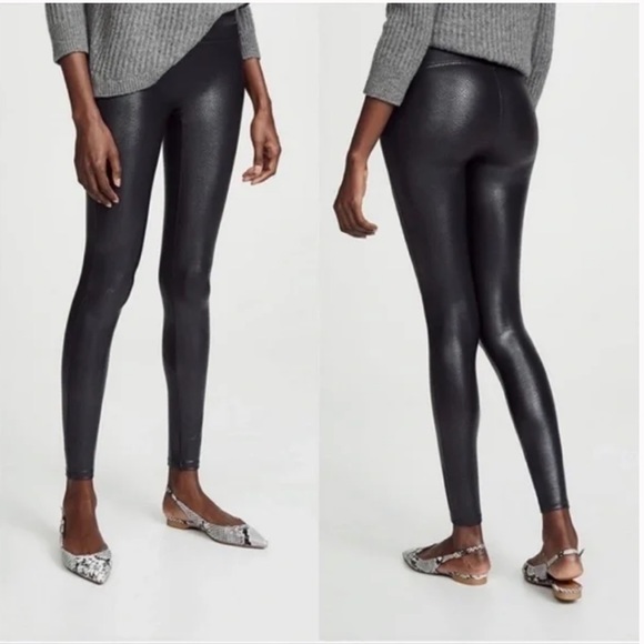 SPANX Faux Leather Pebbled Leggings - Picture 5 of 12